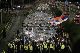 Сърбия - Белград - студенти - бдение