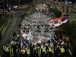 Сърбия - Белград - студенти - бдение