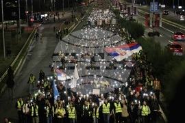 Сърбия - Белград - студенти - бдение