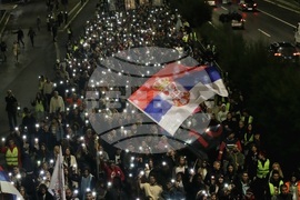 Сърбия - Белград - студенти - бдение