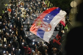 Сърбия - Белград - студенти - бдение