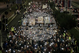 Сърбия - Белград - студенти - бдение