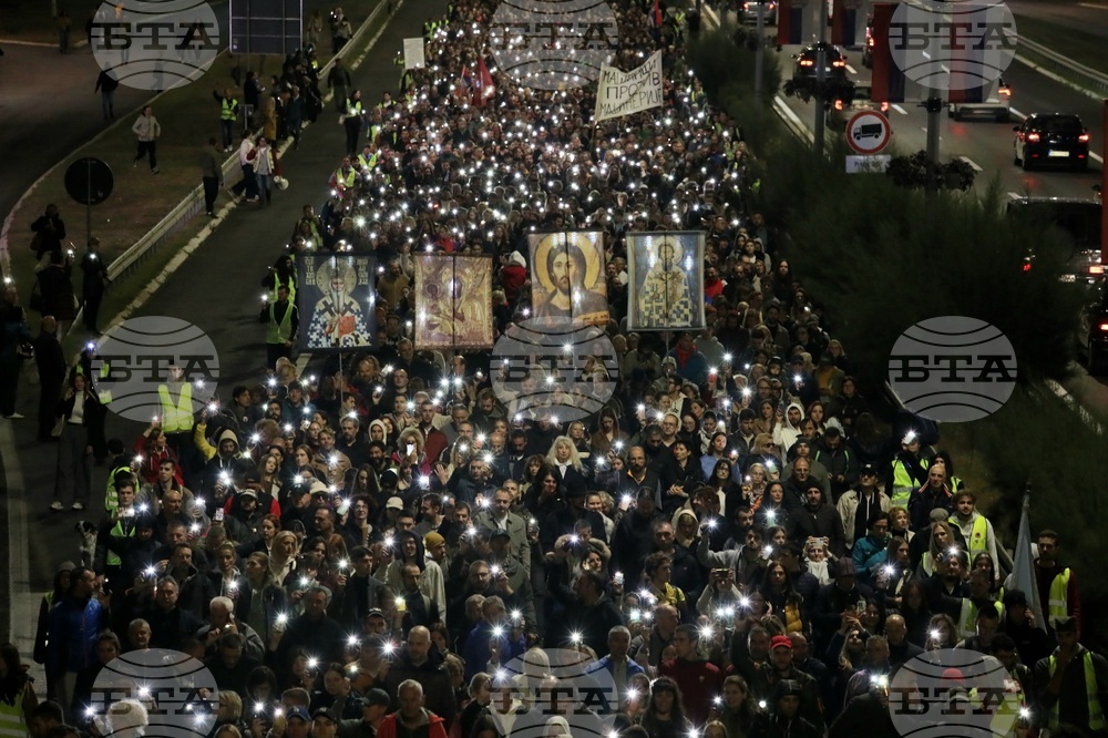 Сърбия - Белград - студенти - бдение