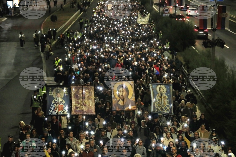 Сърбия - Белград - студенти - бдение