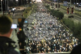 Сърбия - Белград - студенти - бдение