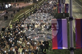 Сърбия - Белград - студенти - бдение