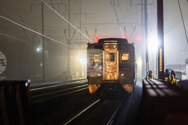 Commuter Train Fires Philadelphia