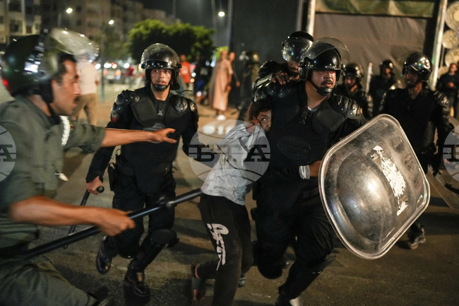 APTOPIX Morocco Youth Protests
