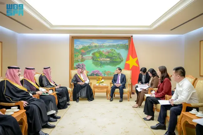 СПА: Министърът на промишлеността на Саудитска Арабия завърши официалното си посещение във Виетнам