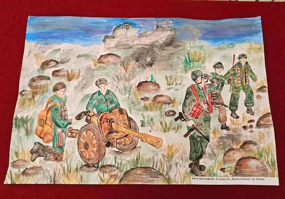 Ученици от Опака разказват в изложба с рисунки и архивни документи за Сръбско-българската война