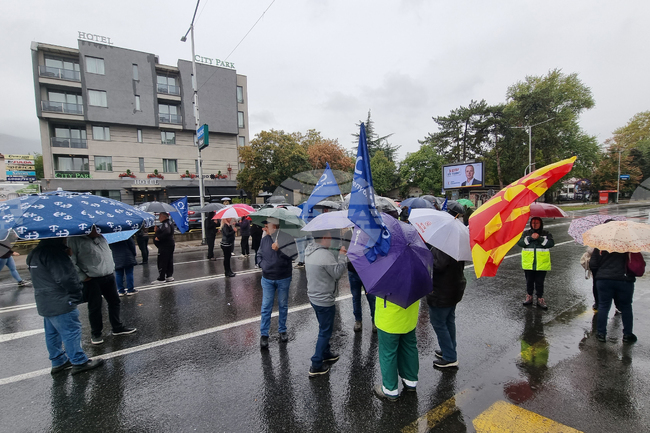 Северна Македония - СУТКОЗ - протест 