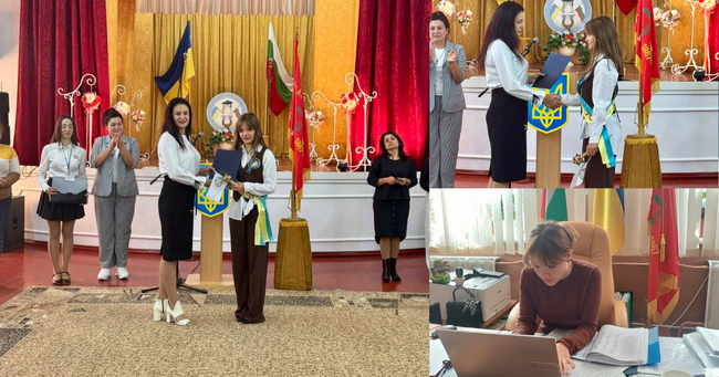 Десетокласничката Виктория Мокан оглави за един ден Болградската гимназия „Георги Стойков Раковски“