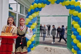 Шумен - откриване на обновения ученически стадион "Цоньо Василев" - церемония