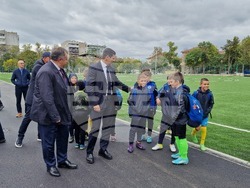 Шумен - откриване на обновения ученически стадион "Цоньо Василев" - церемония