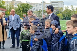 Шумен - откриване на обновения ученически стадион "Цоньо Василев" - церемония