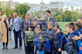 Шумен - откриване на обновения ученически стадион "Цоньо Василев" - церемония
