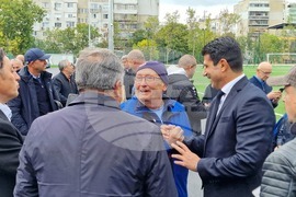 Шумен - откриване на обновения ученически стадион "Цоньо Василев" - церемония