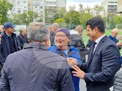 Шумен - откриване на обновения ученически стадион "Цоньо Василев" - церемония