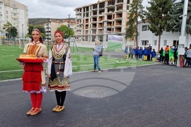 Шумен - откриване на обновения ученически стадион "Цоньо Василев" - церемония