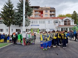 Шумен - откриване на обновения ученически стадион "Цоньо Василев" - церемония