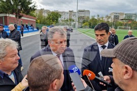 Шумен - откриване на обновения ученически стадион "Цоньо Василев" - церемония