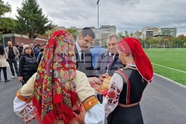 Шумен - откриване на обновения ученически стадион "Цоньо Василев" - церемония