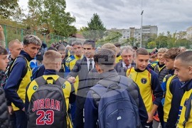 Шумен - откриване на обновения ученически стадион "Цоньо Василев" - церемония