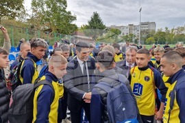 Шумен - откриване на обновения ученически стадион "Цоньо Василев" - церемония