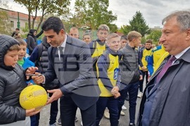 Шумен - откриване на обновения ученически стадион "Цоньо Василев" - церемония
