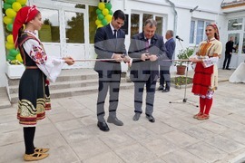 Шумен - откриване на обновения ученически стадион "Цоньо Василев" - церемония