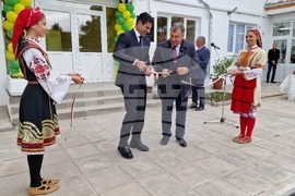 Шумен - откриване на обновения ученически стадион "Цоньо Василев" - церемония