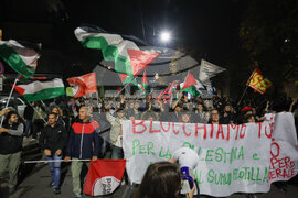 Italy Gaza Flotilla Protest