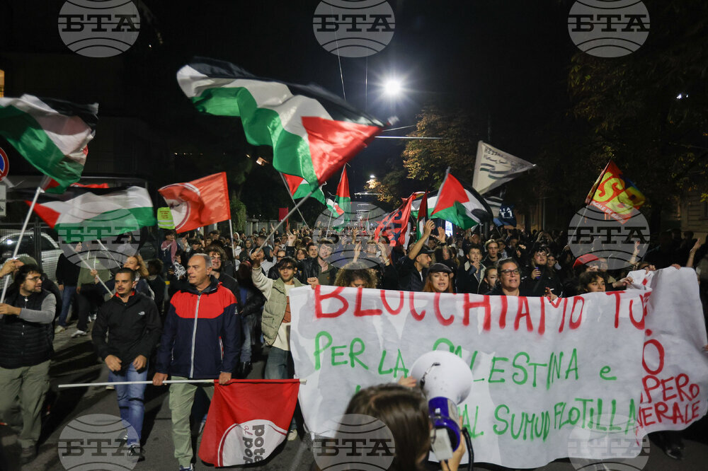 Italy Gaza Flotilla Protest