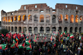 APTOPIX Italy Gaza Flotilla Protest