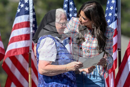 Immigration Noem Rushmore