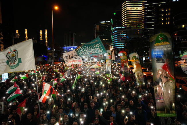APTOPIX Turkey Gaza Flotilla Protest