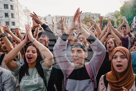 APTOPIX Morocco Youth Protests