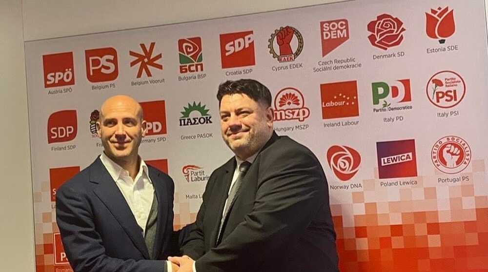 Атанас Зафиров се срещна с генералния секретар на Партията на европейските социалисти 