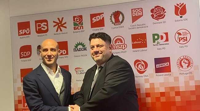 Атанас Зафиров се срещна с генералния секретар на Партията на европейските социалисти 