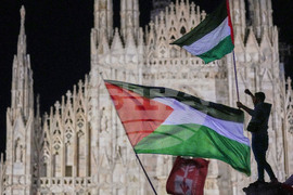 APTOPIX Italy Gaza Flotilla Protest