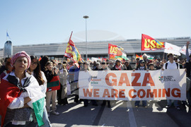 Italy Gaza Flotilla Protest
