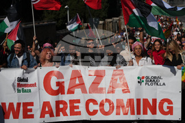 Italy Gaza Flotilla Protest