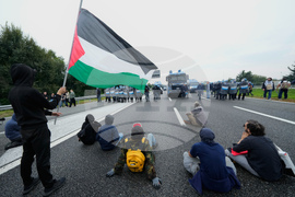 APTOPIX Italy Gaza Flotilla Protest