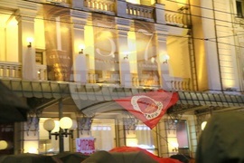 Сърбия - Народен театър - актьори - протест