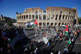 Italy Gaza Protest