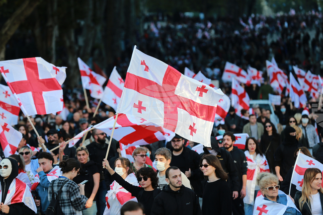 Предварителните резултати на местните избори в Грузия са над 70% в полза на "Грузинска мечта", заяви грузинският премиер; има протести