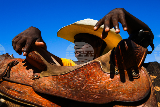 APTOPIX California Black Cowboys