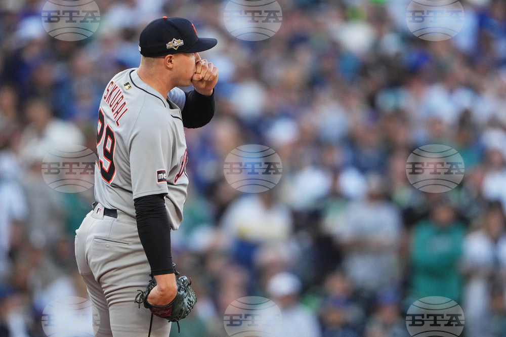 ALDS Tigers Mariners Baseball
