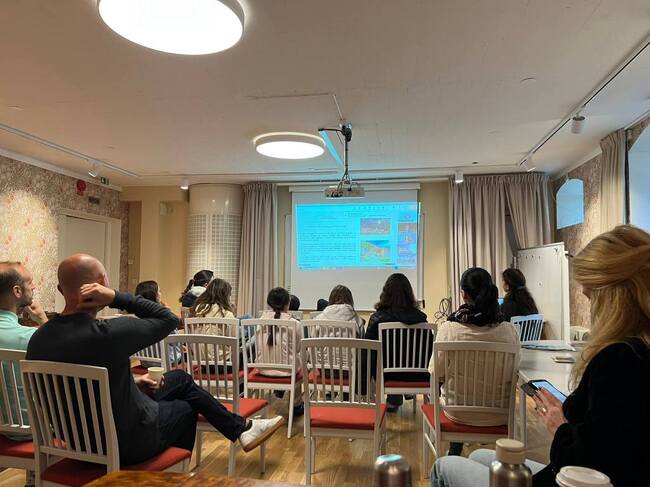 Онлайн среща с доц. д-р Катя Симеонова и студенти от Великотърновския университет организираха от българската общност в Малмьо