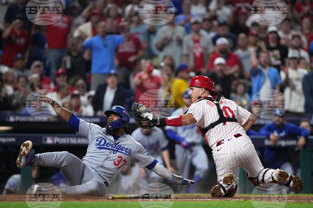 APTOPIX NLDS Dodgers Phillies Baseball